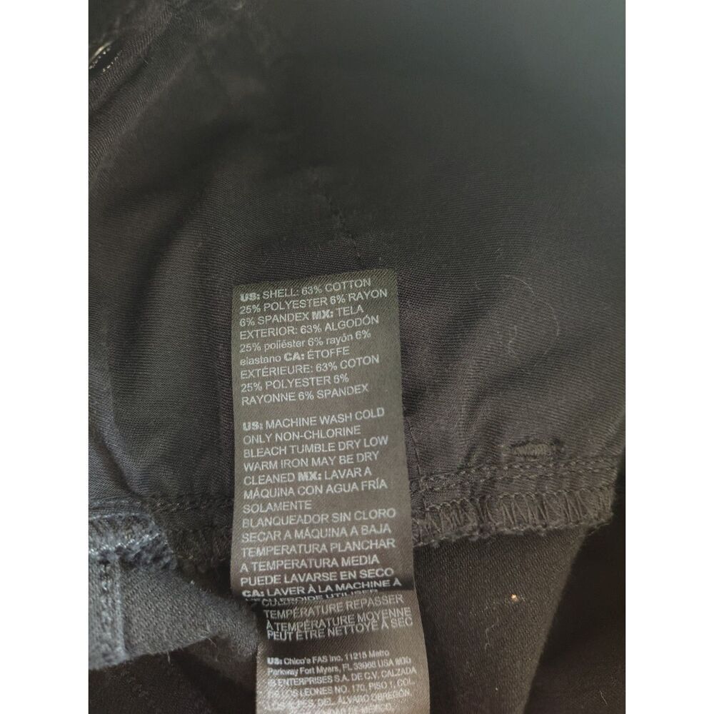 White House Black Market Black High Rise Skinny Flare Sculpt Jeans Size 0S - Picture 5 of 5